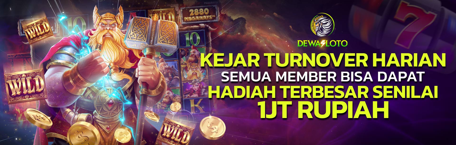 KEJAR TURNOVER HARIAN  BONUS TERBESAR SENILAI 1JT RUPIAH